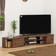 コーナー有効活用 流線形テレビボード(右寄せ/左寄せタイプ)