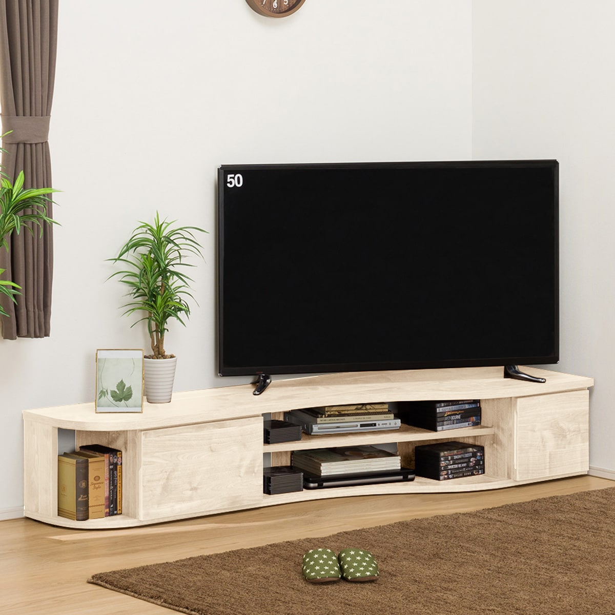 コーナー有効活用 流線形テレビボード 右寄せ 左寄せタイプ 通販 ニトリネット 公式 家具 インテリア通販 コーナー有効活用 流線形テレビボード 右寄せ 左寄せタイプ 通販 ニトリネット 公式 家具 インテリア通販