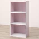 カラーボックスカラボ 3段(パープル×ホワイト) 2枚目画像