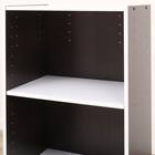 カラーボックスカラボ 3段(ダークブラウン×ホワイト) 5枚目画像