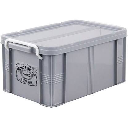 積み重ねられるバックル付き収納ケース モノクロームストレージ350 グレー 通販 ニトリネット 公式 家具 インテリア通販