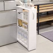 物置メーカーがつくった頑丈な隙間収納 スチールワゴン ロータイプ