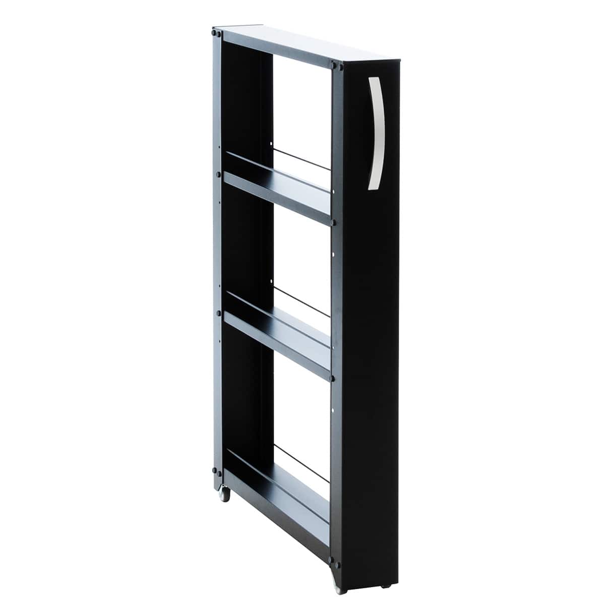 物置メーカーがつくった頑丈な隙間収納 スチールワゴン ロータイプ(幅