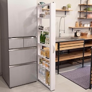 物置メーカーがつくった頑丈な隙間収納 スチールワゴン ハイタイプ