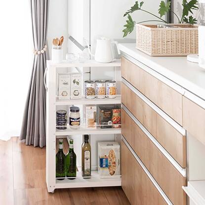 隙間収納スチールワゴン ロータイプ(幅15cm 高さ85cm)通販 | ニトリ  