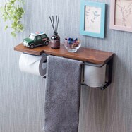 棚付きヴィンテージトイレットペーパーホルダー(ストックタイプ)【期間限定価格:11/28~1/5まで】