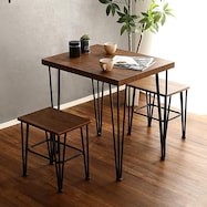 ヴィンテージテイストのコンパクトダイニング3点セット