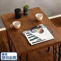 ヴィンテージテイストのコンパクトダイニングテーブル (幅75cm WAL)