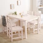 天然木パイン食卓5点セット (WW) 1枚目画像