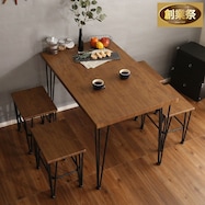 ヴィンテージテイストのコンパクトダイニング5点セット【期間限定価格:11/28~1/5まで】