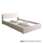 棚・コンセント付きチェストベッドフレーム(S WH) 17枚目画像