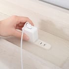 棚・コンセント付きチェストベッドフレーム(SD WH) 15枚目画像