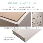 棚・コンセント付きチェストベッドフレーム(D WH) 5枚目画像