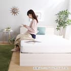 棚・コンセント付きチェストベッドフレーム(D WH) 9枚目画像