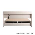 棚・コンセント付きチェストベッドフレーム(D WH) 19枚目画像
