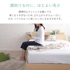 棚・コンセント付きチェストベッドフレーム(SD OAK) 4枚目画像