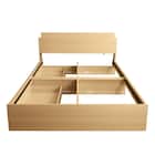 棚・コンセント付きチェストベッドフレーム(SD OAK) 16枚目画像