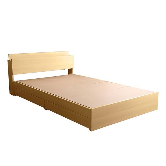 棚・コンセント付きチェストベッドフレーム(SD OAK) 18枚目画像