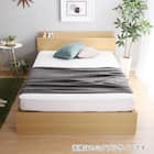 棚・コンセント付きチェストベッドフレーム(D OAK) 10枚目画像