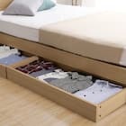 棚・コンセント付きチェストベッドフレーム(D OAK) 12枚目画像