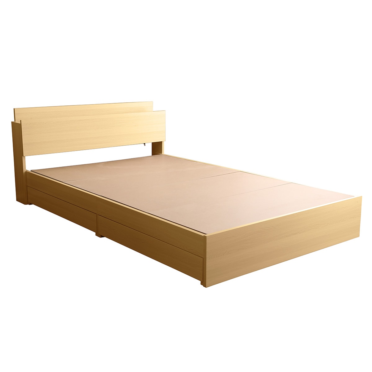 棚・コンセント付きチェストベッドフレーム(D OAK) | ニトリネット