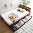 棚・コンセント付きチェストベッドフレーム(S WAL) 13枚目画像