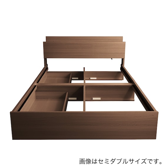 棚・コンセント付きチェストベッドフレーム(S WAL) 16枚目画像