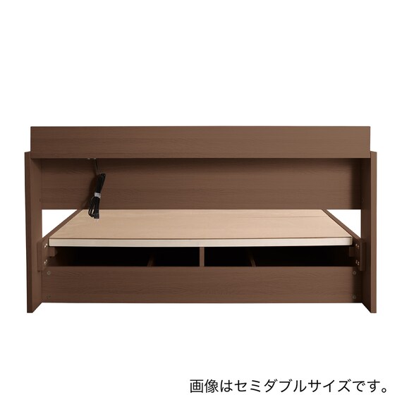 棚・コンセント付きチェストベッドフレーム(S WAL) 19枚目画像