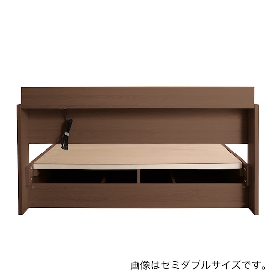 棚・コンセント付きチェストベッドフレーム(S WAL) 19枚目画像
