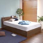 棚・コンセント付きチェストベッドフレーム(SD WAL) 1枚目画像