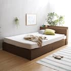 棚・コンセント付きチェストベッドフレーム(SD WAL) 6枚目画像