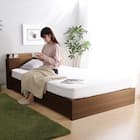 棚・コンセント付きチェストベッドフレーム(SD WAL) 8枚目画像