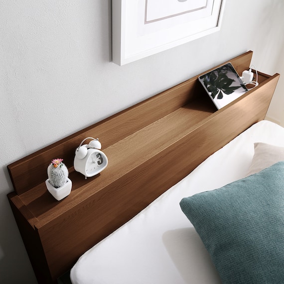 棚・コンセント付きチェストベッドフレーム(SD WAL) 14枚目画像