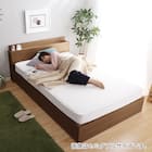 棚・コンセント付きチェストベッドフレーム(D WAL) 7枚目画像