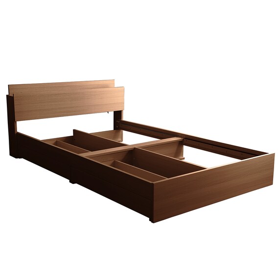 棚・コンセント付きチェストベッドフレーム(D WAL) 12枚目画像