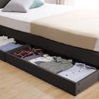 棚・コンセント付きチェストベッドフレーム(S DBR) 12枚目画像