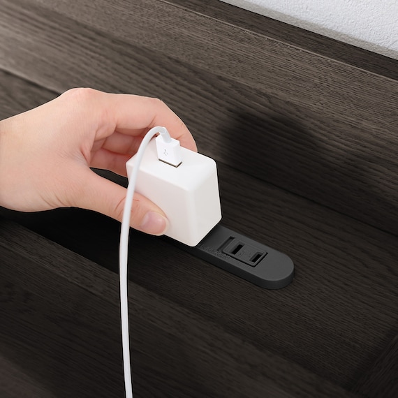 棚・コンセント付きチェストベッドフレーム(S DBR) 15枚目画像