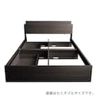 棚・コンセント付きチェストベッドフレーム(S DBR) 16枚目画像