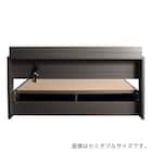 棚・コンセント付きチェストベッドフレーム(S DBR) 19枚目画像