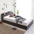 棚・コンセント付きチェストベッドフレーム(SD DBR) 1枚目画像