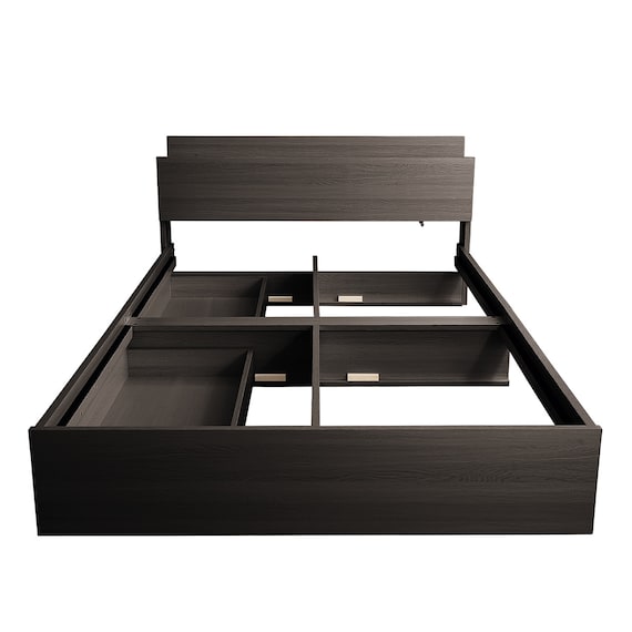 棚・コンセント付きチェストベッドフレーム(SD DBR) 16枚目画像