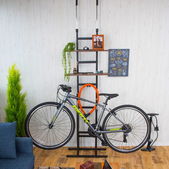 突っ張り自転車スタンド(BS821 BK) 1枚目画像