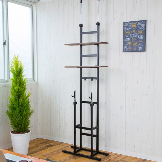 突っ張り自転車スタンド(BS821 BK) 3枚目画像