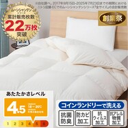 【日本製】ホワイトダックダウン85% 羽毛布団(ムーンシャンテン)【期間限定価格:8/8~9/24まで】