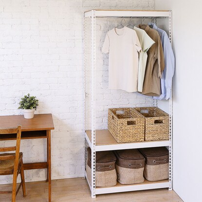 ハンガーバー付き3段ラック Metal Wood 通販 ニトリネット 公式 家具 インテリア通販