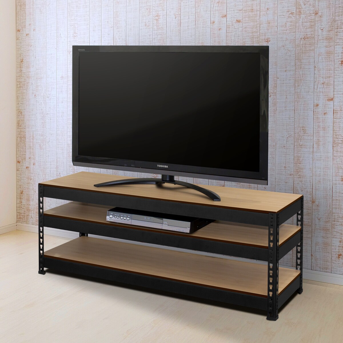 スチールテレビボード(METAL&WOOD BK 幅120）通販 | ニトリネット 