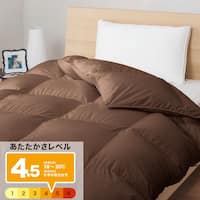 【日本製】ホワイトダックダウン85% 羽毛布団(ムーンシャンテン ダブル BR)