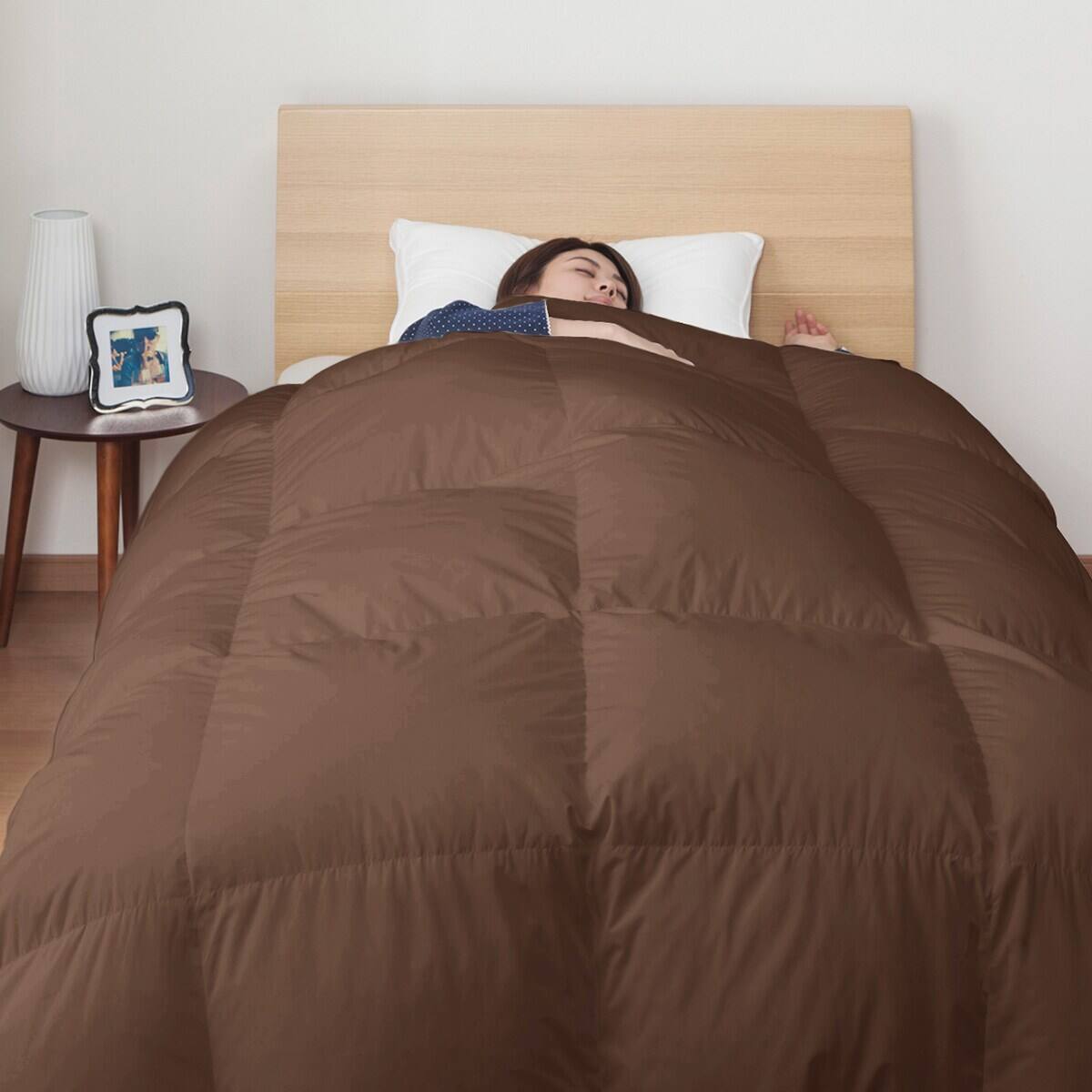 日本製】ホワイトダックダウン85% 羽毛布団(ムーンシャンテン ダブル