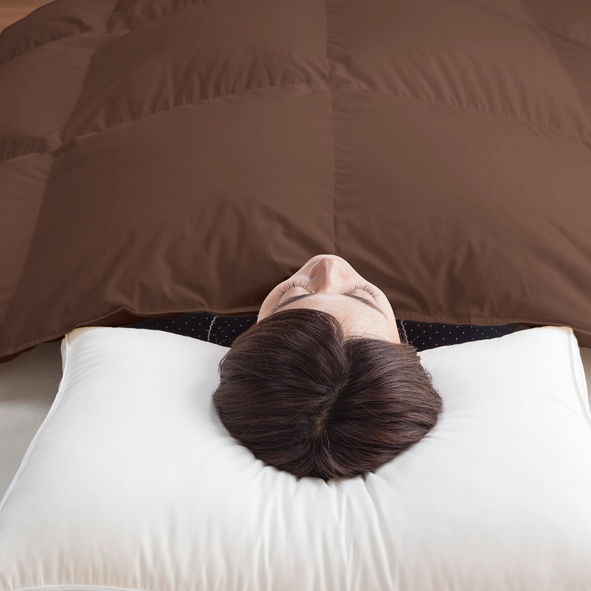 日本製】ホワイトダックダウン85% 羽毛布団(ムーンシャンテン ダブル