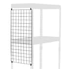 【METAL & WOOD】高耐荷重 ハンガーラック 幅51cm 3段(ブラック / メッシュボード付き) 3枚目画像